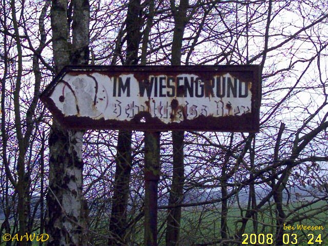 Altes Reklameschild Gaststätte 2008 (2)