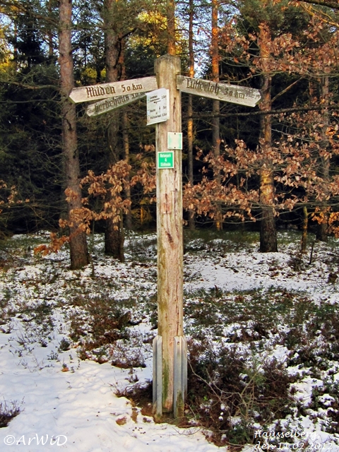 Hölzerne Wegweiser Hausselberg (2)