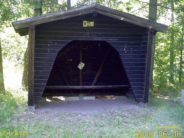 Rasthütte auf dem RastplatzWildecker Tischteich