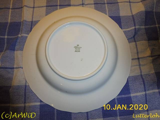 ©Teller mit Silberrrand (2)